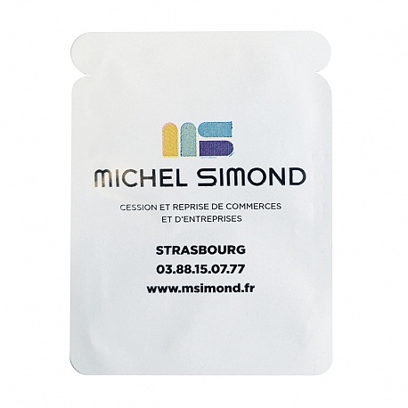 Sachet de gel mains à base d'alcool à personnaliser