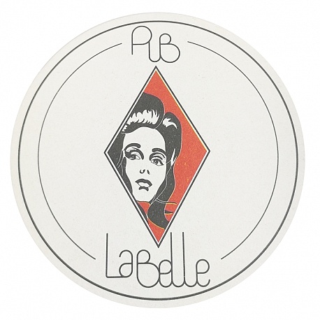 Sous-bock rond publicitaire