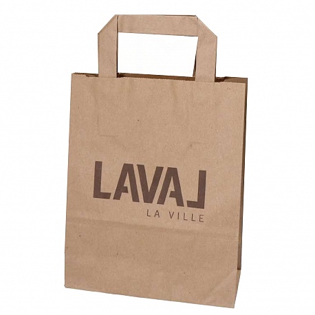 Sac publicitaire avec poignées plates personnalisé