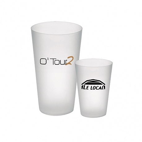 Gobelets réutilisables personnalisables