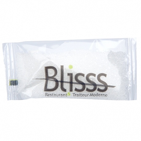 Coussinet de sucre Transparent Sucre Blanc Bio Ecocert BLISSS