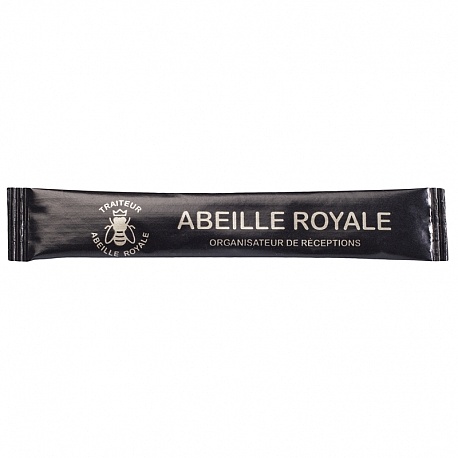 Stick de Sucre publicitaire personnalisé Sucre Blanc 5g ABEILLE ROYALE