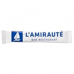 Stick de Sucre publicitaire Sucre Blanc 3g L'AMIRAUTE Stick de Sucre publicitaire Sucre Blanc 3g L'AMIRAUTE