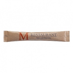 Stick de sucre en Papier Kraft Sucre Blanc 4g personnalisé RESTAURANT M Stick de sucre en Papier Kraft Sucre Blanc 4g personnalisé RESTAURANT M