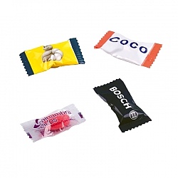 Bonbon en Flowpack personnalisé Bonbon en Flowpack personnalisé