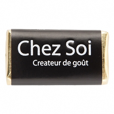 Chocolat Mini Napolitain personnalisé Noir 4g CHEZ SOI