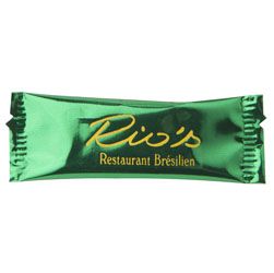 Chocolat en Flowpack au Lait 4g personnalisé RIO'S Chocolat en Flowpack au Lait 4g personnalisé RIO'S