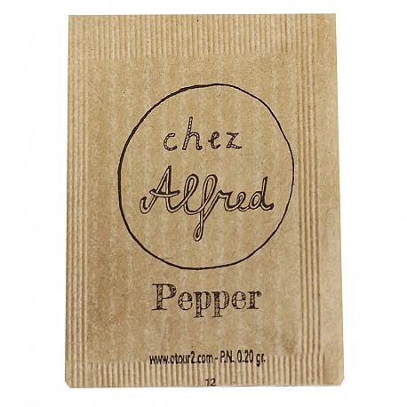 Sachet Kraft de condiment de Poivre 0.2g