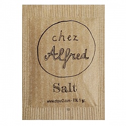 Sachet Kraft de condiment de Sel 1g 