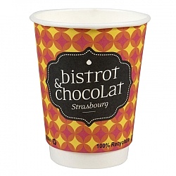 Impression Gobelet publicitaire 8OZ BISTROT ET CHOCOLAT
