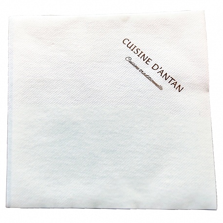Serviette Airlaid Blanche publicitaire